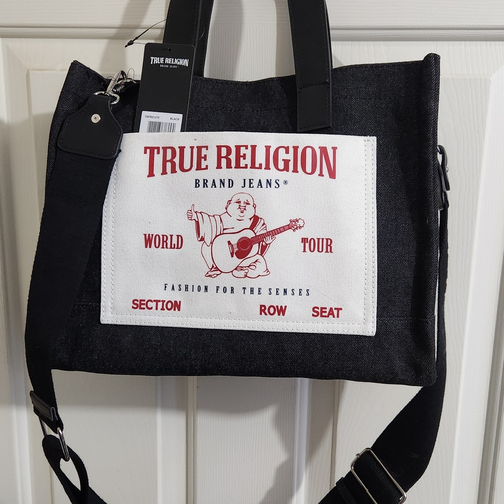 True Religion Denim Tote Crossbody NWT